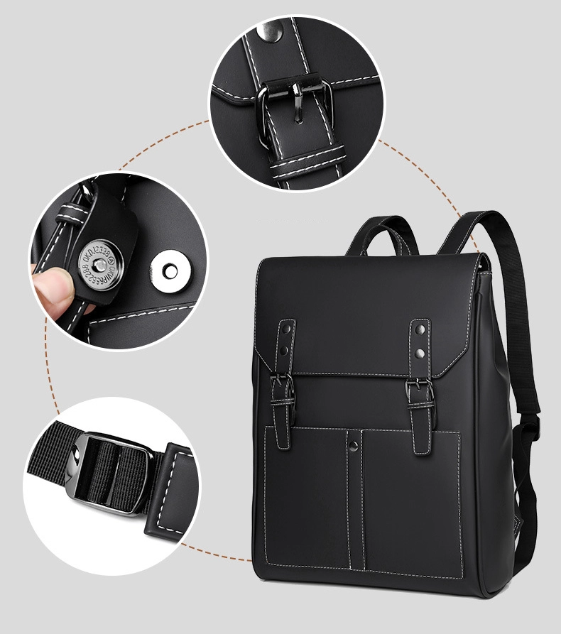 DOUBLE MAGNETIC BUCKLE FLAP CLOSURE