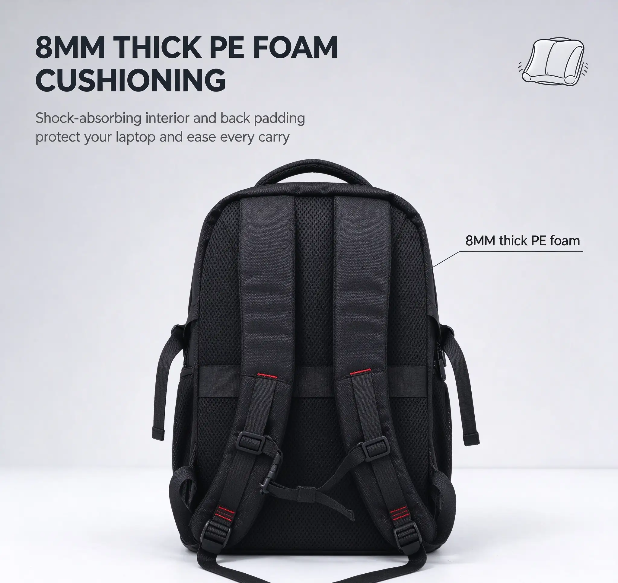SHOCK‑ABSORBING CUSHION PROTECTION